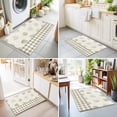thumbnail image 4 of 2x3 Ft Entryway Area Rug, Sage Green Pine Cones Kitchen Rug Runner Washable Floor Mat, Modern Art Checkered Farmhouse Non Slip Indoor Door Mat Throw Carpet for Bathroom Living Room Bedroom, 4 of 8