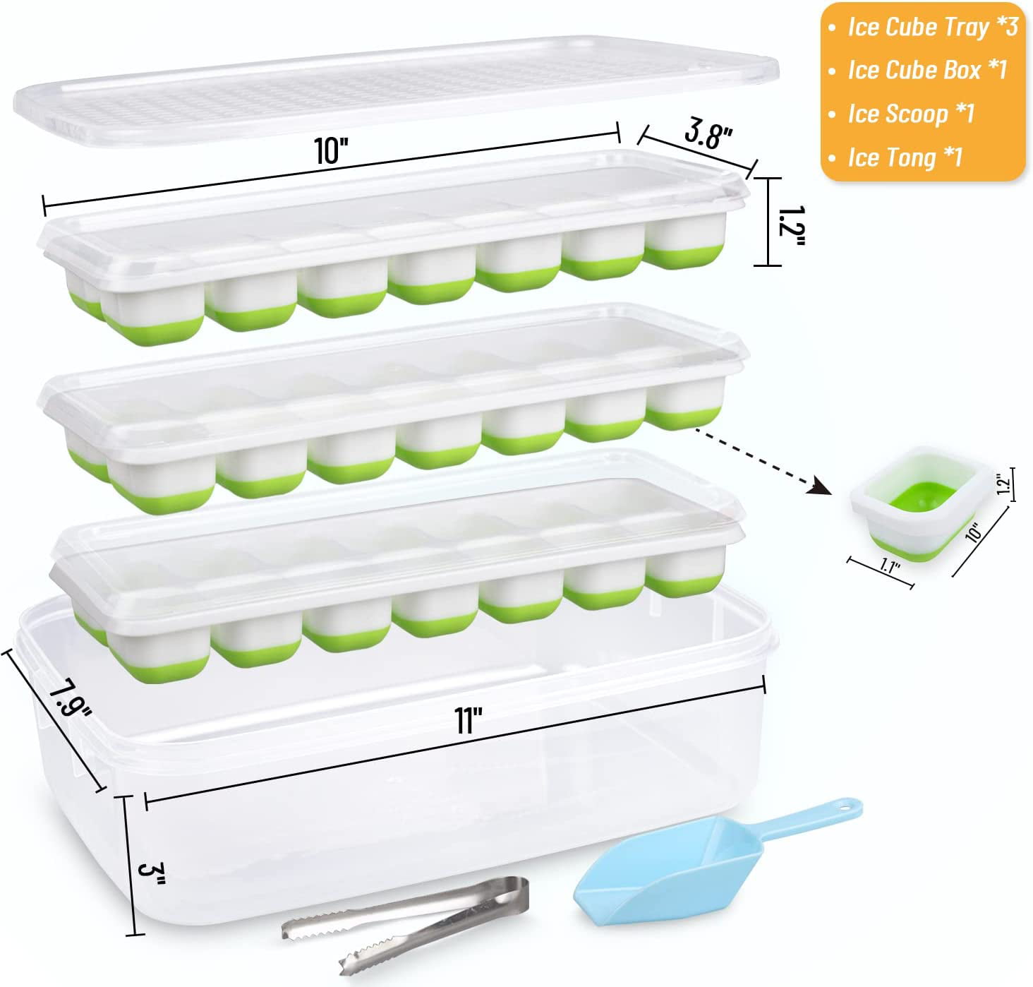 Cbox Cutebox Company White Plastic Tray 14.75 X 8.25 X 1 With 72