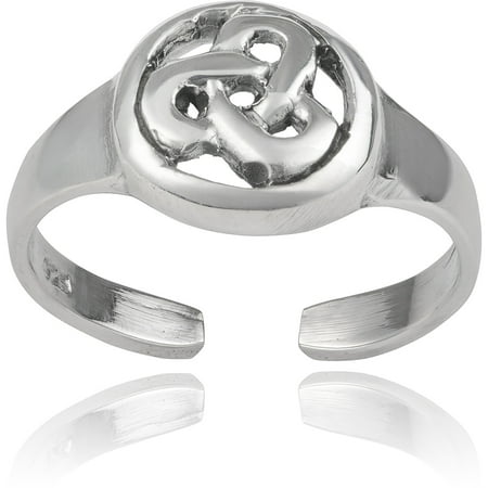 Brinley Co. Women's Sterling Silver Celtic Toe Ring