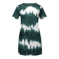 thumbnail image 3 of SMihono Robes Bohèmes d'Été pour Femmes Grande Taille Mode Femmes Teinture sur Nœuds Manches Courtes Poches Ample Confortable Robe Décontractée, 3 of 6
