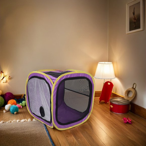 unbranded Jaula Portátil De Para Y Perros Plegable Con Ambiente Cómodo Y Fácil Transporte