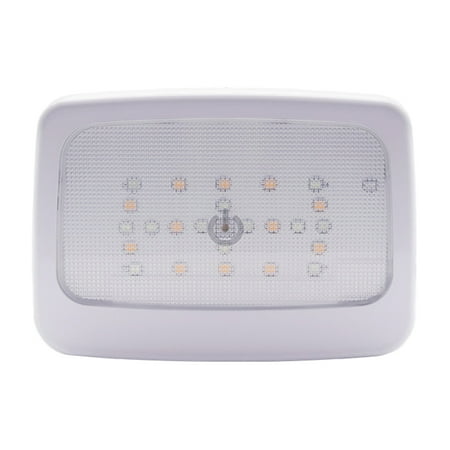 

Frcolor 1 Pc LED Car Lamp Press Dimming Toning USB Charging Night Light Vehicle Ceiling Lamp Reading Light (White)