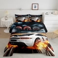 thumbnail image 2 of Erosebridal Teens Racing Car Comforter Sets Queen Size,Extreme Sports Bedding Queen Comforter Set,Fast Car Decor,Reversible,Ultra Soft,3-Piece, 2 of 8