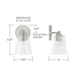 thumbnail image 2 of Capital Lighting 646911MB-533 Baker 9" Tall Wall Sconce - Black, 2 of 7
