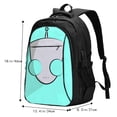 thumbnail image 5 of Invader Zim Planet Backpack Schoolbag Large Capacity Daypack Bookbag Satchel Notebook Laptop Backpack Travel Bag USB Rucksack, 5 of 7