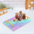 thumbnail image 5 of Iauyy Modern Square Bathroom Tray with Handles - Acrylic & Aluminum Alloy Vanity Countertop Organizer ，Light Background, 5 of 7