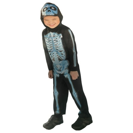 Infant Boys & Girls Skeleton Jumpsuit With Hood Halloween Costume 12-24 Months