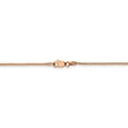 thumbnail image 3 of Real 14kt Rose Gold 1.10mm Box Chain; 24 inch; Lobster Clasp; for Adults and Teens; for Women and Men, 3 of 4