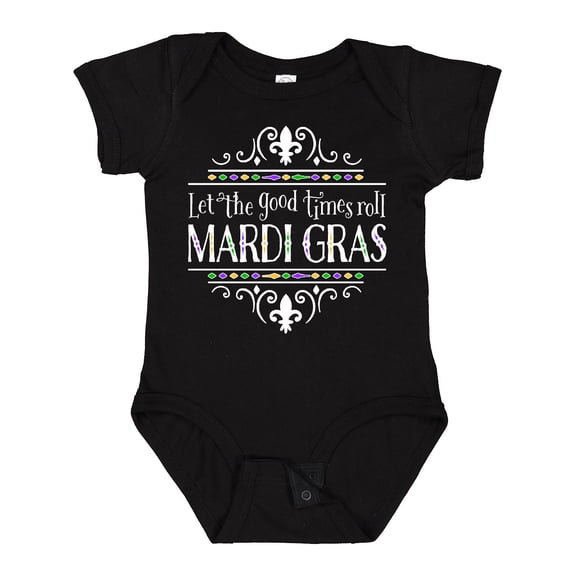 Inktastic Let the Good Times Roll Mardi Gras Boys or Girls Baby Bodysuit