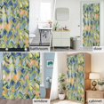 thumbnail image 6 of Abstract Mable Fabric Shower Curtain Geometic Wave Line Washable Shower Curtains for Bathroom, Waterproof Bath Curtain with Hooks Home Decor 72x84in, 6 of 8