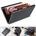 thumbnail image 2 of Estuche para tarjetas de acero inoxidable Tarjetero Estuche para tarjetas de crédito Estuche para tarjetas bancarias de acero inoxidable negro Tarjetero de metal, 2 of 5