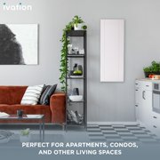Ivation Ironing Board, Wall Mounted Ironing Board Cabinet W/Left Side Door & Release Lever, White