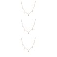 thumbnail image 1 of Sonducket Collar de cadena Estrella elegante Joyería estética Estilo simple Gargantilla universal Collares Regalo del día de San Valentín para niñas Type1 NO1 Sonducket CBP372613, 1 of 6