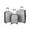Silver, variant on Rockland Luggage Melbourne 3 Piece Hardside Luggage Set with 30" Large Upright