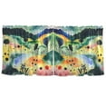 thumbnail image 7 of Yayeee Kitchen Curtains Tier Set of 2 Light Filtering 57"x36" Over Sink Window Panels, Art Field, 7 of 7