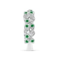 thumbnail image 4 of ANGARA Natural Nature Inspired Round Emerald & Diamond Vine Ring in 14K White Gold for Women (Size-1.3mm) | May Birthstone, Birthday, Anniversary, Jewelry Gift for Women | Natural Emerald Ring, 4 of 10