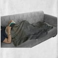 thumbnail image 6 of Eagle Soft Flannel Fleece Throw Blanket, Majestic Creature Flying Above Clouds Liberty Democracy and Freedom, Cozy Plush for Indoor and Outdoor Use, 50" x 70", Pale Yellow Pale Grey, by Ambesonne, 6 of 6