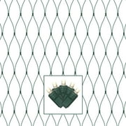Vickerman 150 Warm White Wide Angle LED Christmas Net Light Set, Green Wire