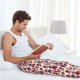 thumbnail image 5 of Fotbe Rocket Pattern Pantalones de Pijama para Hombre, Pantalones de Dormir, Pantalones de Casa con Cintura Ajustable y Bolsillos-Small, 5 of 6
