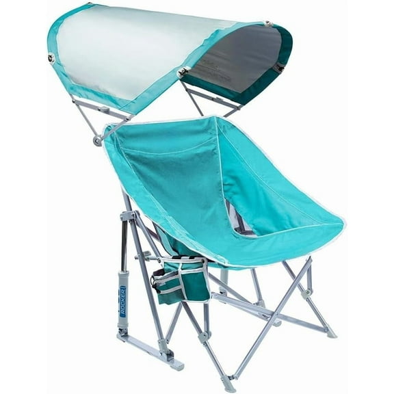 Waterside Pod Rocker Outdoor Rocking Chair with Sunshade Canopy