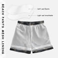 thumbnail image 3 of FORMRS Boys Swim Trunks Quick Dry Mesh Lining Beach Boardshorts, Sizes XS-XL, Gray Sky Pattern, 3 of 7