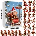 thumbnail image 3 of Festive Monkey Christmas Advent Calendar 2025 - Adorable Countdown Calendar with Monkey Designs, Perfect Holiday Decor for Home & Room, Christmas Advent Gift, F, 3 of 9