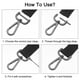 thumbnail image 5 of Uxcell 4Pack Swivel Clasps, 1.5" D Ring Detachable Snap Hook with Screwdriver, Gold, 5 of 7