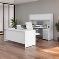thumbnail image 6 of Bush Business Furniture Studio C 72W x 30D U Station with Hutch and 3 Drawer Mobile File Cabinet, White, 6 of 6