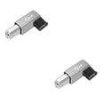 thumbnail image 3 of Eigraketly adaptador USB tipo c pequeña a conectar rápido portátil teléfono móvil convertidor de computadora adaptadores de Cabeza en codo/Gris 2piezas, 3 of 6