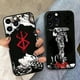 thumbnail image 4 of Berserk Comics Anime para Apple iPhone 15 14 13 12 Mini 11 XS XR X 8 7 Pro Max Plus funda de silicona suave negra para teléfono, 4 of 5