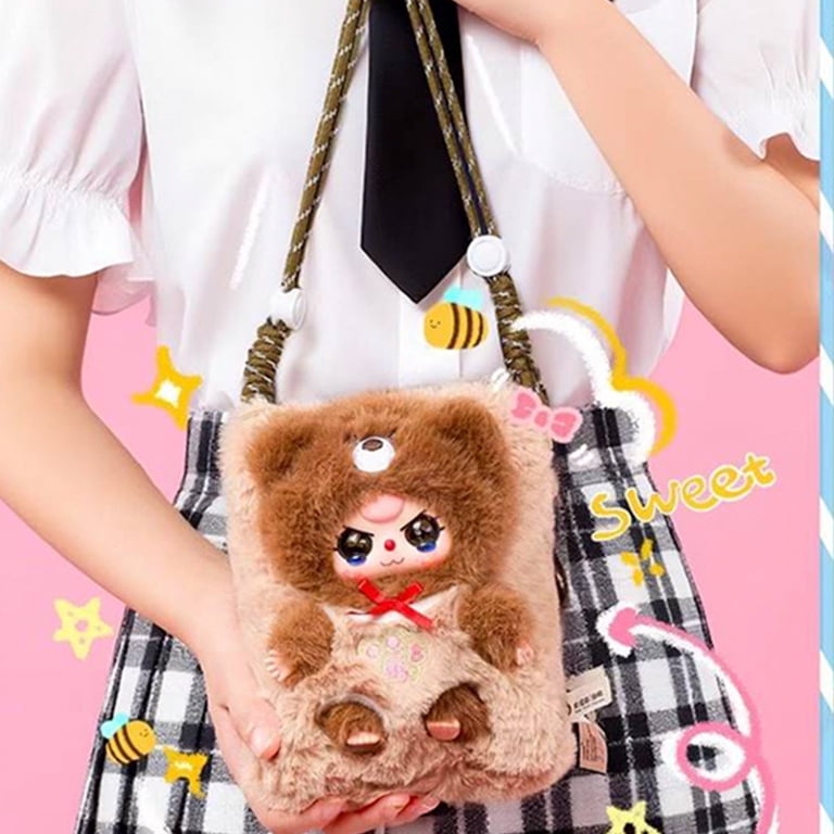 Baby Three Kawaii Plush Crossbody Phone Bag, Baby Three Phone