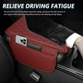 thumbnail image 4 of Upgraded Car Center Console Cover,Microfiber Leather Car Armrest Cover Cushion with 2 Storage Bags,Universal Car Armrest Storage Box Car Interior Accessories for Most Vehicles (Red), 4 of 11