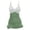 Olive Green, variant on Xfvqtps Women One Piece Swimsuit Swim Dress Tummy Control Stripe Ruched Bathing Suits V Neck Ruffle Skirt Swimwear Green