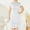 White, variant on ITSAME Women's Plus Size Dress, Fit Flare Solid Color Crew Neck Summer Formal Dresses Khaki 4XL