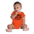 thumbnail image 6 of Uncle Loves Me Bought This One Piece Romper Boys or Girls Infant Baby Brisco Brands 6M, 6 of 7