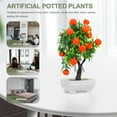 thumbnail image 4 of HERFIER Creative Simulation Orange Tree Bonsai Fake Orange Potted Ornaments Desktop Decor 10.22x8.65x7.86in, 4 of 8