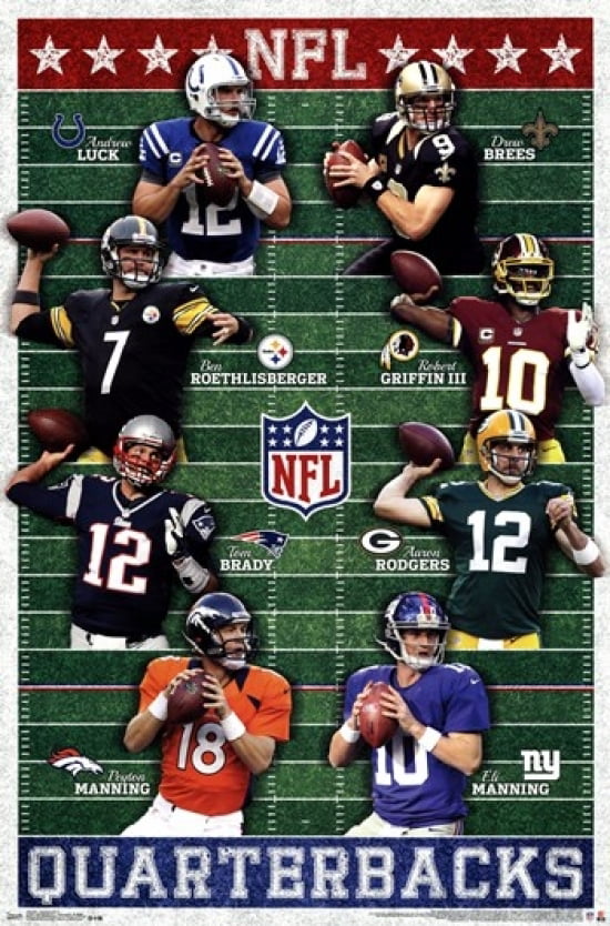 NFL  Quarterbacks 13 Poster Print (24 x 36)  Walmart.com  Walmart.com