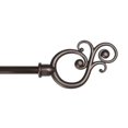thumbnail image 1 of Kenney KN65260 Valencia Standard Decorative Window Curtain Rod, 28-48", Chocolate, 1 of 1