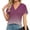 3Purple, variant on Gradient Prints Tunic Tops For Women 2024 Fashion Summer Basic Loose Fit T-Shirts Women's Flower Printed Tshirts Women V Neck Short Sleeves Tshirts