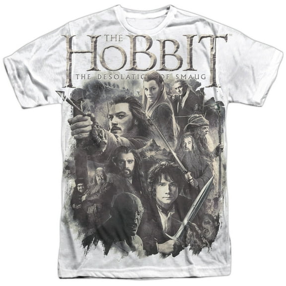 The Hobbit Men's  Hhollen Amarth Sublimation T-shirt White
