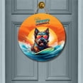 thumbnail image 2 of Retro Surfing Scottish Terrier in Cool Sunglasses Hello Summer Waves Round Wood Sign Scottie Dog Lover Gifts Hanging Wall Home Decor - 10001, 2 of 5