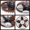 thumbnail image 6 of Garvee 20 Inch Outdoor Ceiling Fan with Light, Waterproof Patio Fan with Remote & APP Control, 6 Speed Quiet Motor, Dimmable LED Porch Ceiling Fan for Gazebo Pergola Balcony Patio, 3 Blade ABS Fan, 6 of 8