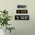 thumbnail image 4 of Standard Please Watch Your Step (Rock) Sign (Ivory/Dark Brown) - Medium, 4 of 5