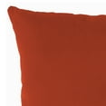thumbnail image 5 of Jordan Manufacturing Sunbrella 16" x 16" Canvas Terracotta Red Solid Square Outdoor Throw Pillow, 5 of 10