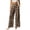 Coffee*, variant on RUTAYY Women's Pants Wide Leg Leopard Print High Waist Elastic Waist Side Pockets Loose Casual Vacation Trousers Coffee