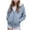 Blue, variant on Xudanell Boys Girls Fleece Zip Up Hoodie Jacket Unisex Kids Warm Sherpa Lined Winter Hooded Sweatshirt Blue,Size 18-24 Months