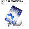 thumbnail image 6 of Dteck Case for Samsung Galaxy Tab A 8.0" SM-T290 T295 (2019 Released) 8-inch,Magnetic Card Wallet Patterned Folio Case Leather Kickstand Shockproof Rubber Hybrid Cover,Blue Butterfly, 6 of 8