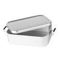 thumbnail image 4 of Contenedor de comida portátil de cena del Almuerzo de Aluminio con hebilla Sunnimix 800ml Plata, 4 of 7