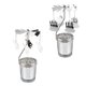 thumbnail image 1 of 2x Tea Light Candle Holder Taper Candle Gifts Candelabros Candelabro giratorio para decoración Holiday Livingroom Día de San Valentín ángel perfecl Portavelas giratorio, 1 of 8