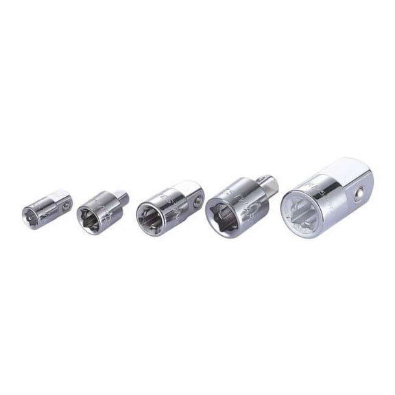 Westward Socket Adaptr Set,1/4", 3/8", 1/2" Drive 54PR15